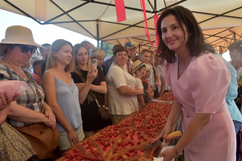 В Винницкой области испекли самый большой в Украине малиновый пирог (фото)